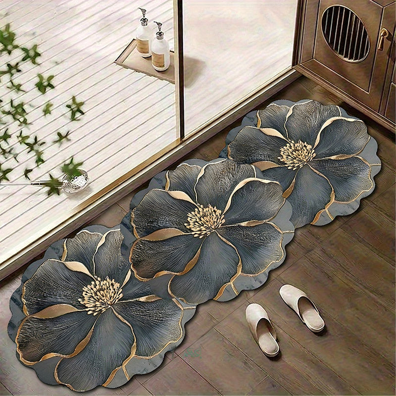 🔥Do wyczerpania zapasów 40% taniej!🎉Szybkoschnąca mata do kąpieli w kwiatowy wzór