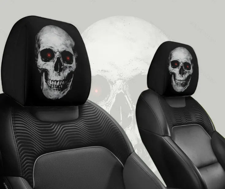 😆 Zabawne pokrowce na zagłówki samochodowe z motywem kreskówek - 2D, uniwersalny rozmiar 2D 🚗