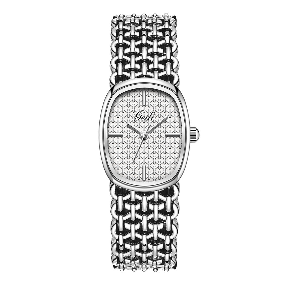 ✨⌚Elegantna pletena kremenčeva ura za ženske