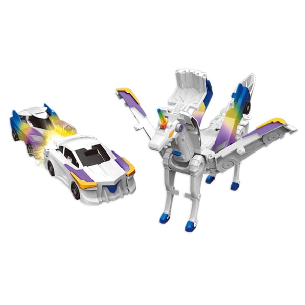 🎁Specjalna oferta z okazji Dnia Dziecka✨ Zabawka samochodowa 2 w 1 w kształcie smoka z funkcją zderzenia