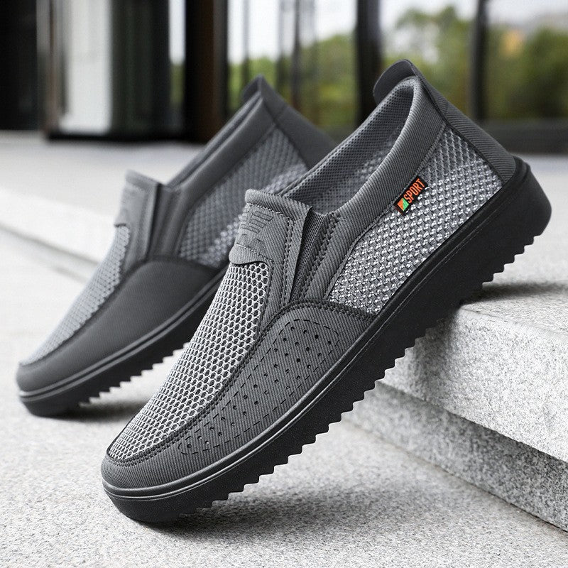 Nowe, oddychające, wsuwane buty sportowe męskie z siateczki