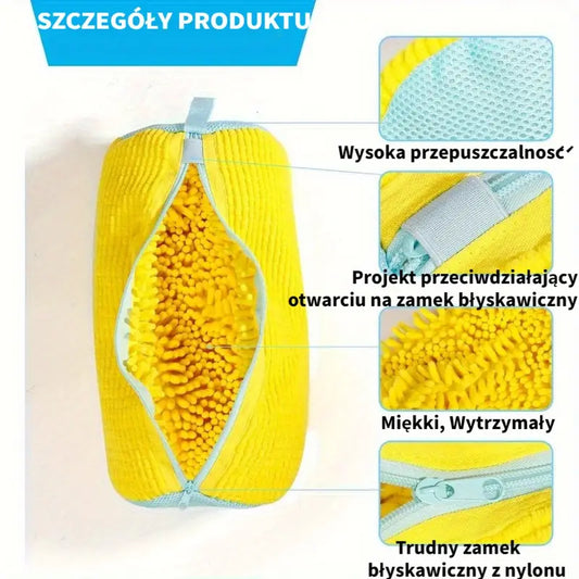 Wytrzymałe worki do prania w pralce do każdego rodzaju obuwia