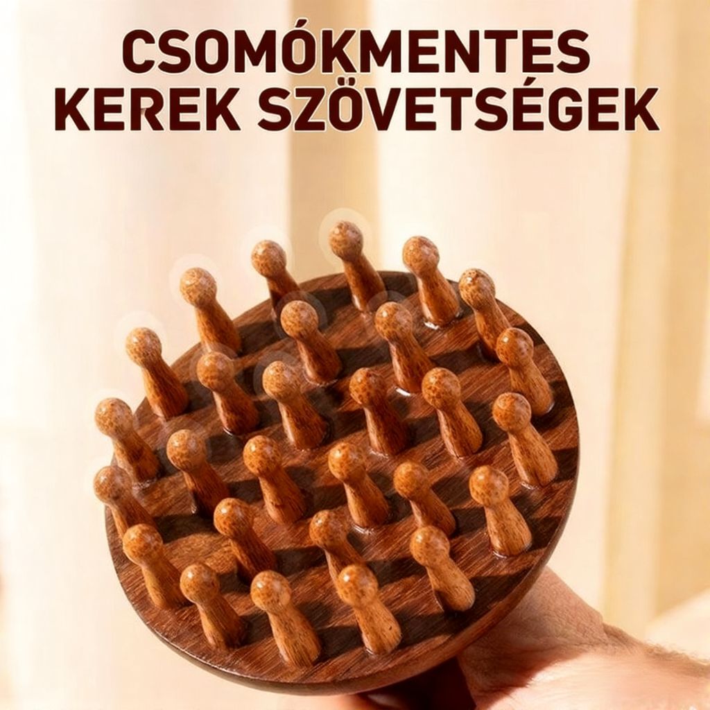 Naturalny grzebień do masażu z drzewa sandałowego