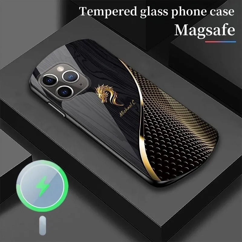 Spersonalizowane etui na telefon Dragon Magsafe Glass