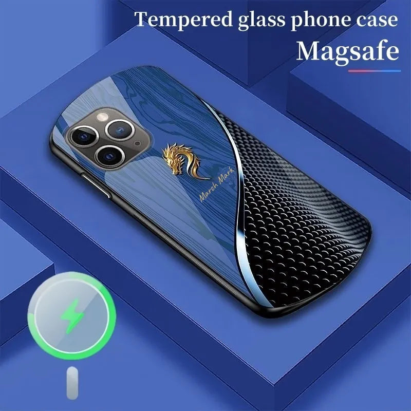 Spersonalizowane etui na telefon Dragon Magsafe Glass