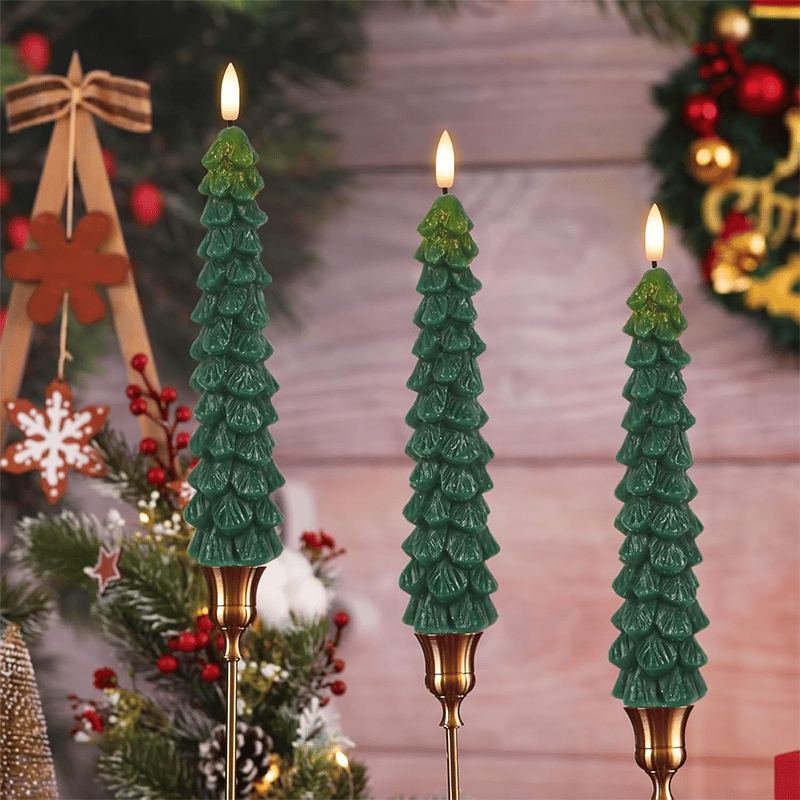 🎄Świece bezpłomieniowe świąteczne z pilotem i timerem