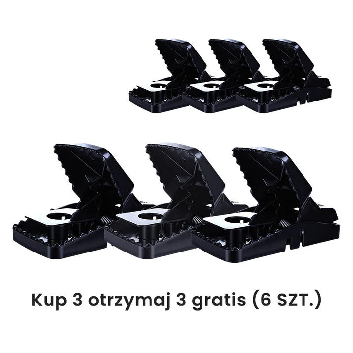 Wielokrotnego użytku pułapka na szczury z bardzo czułym mechanizmem spustowym