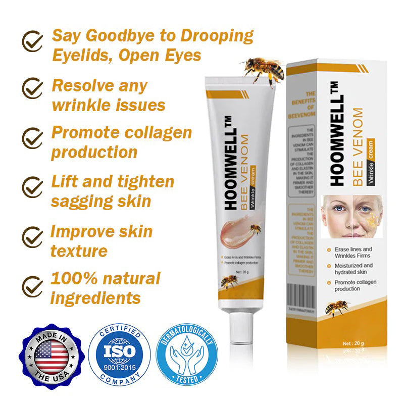 HOOMWELL™Botox Bee Venom Krem do usuwania zmarszczek