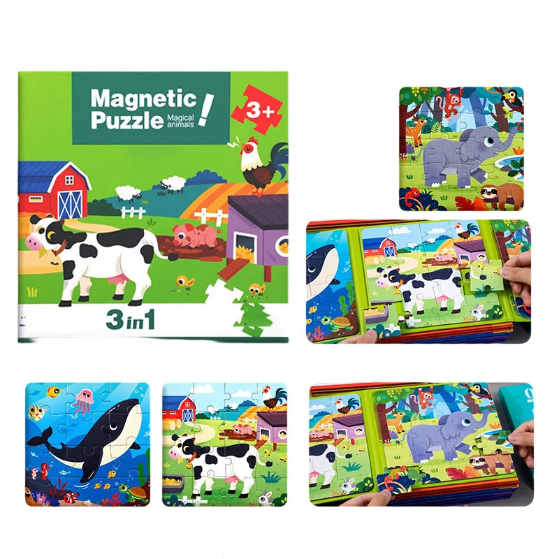Puzzle magnetyczne dla dzieci