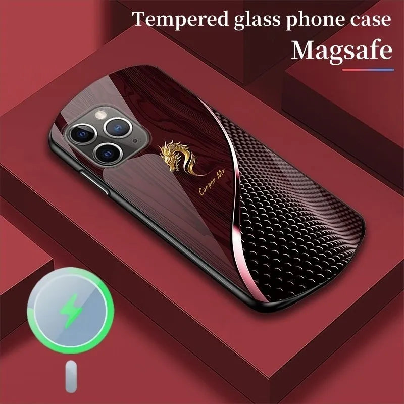 Spersonalizowane etui na telefon Dragon Magsafe Glass