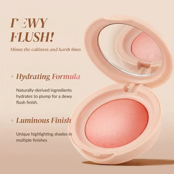 💖Letnia gorąca wyprzedaż – 49% TANIEJ – róż do policzków Bloom Up Baked Highlighting Blush