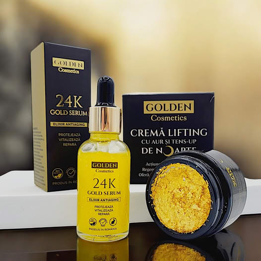 🔥Kup 2, a 1 dostaniesz gratis ,Zestaw Lifting Royal Gold, Ser + Cremă Noapte