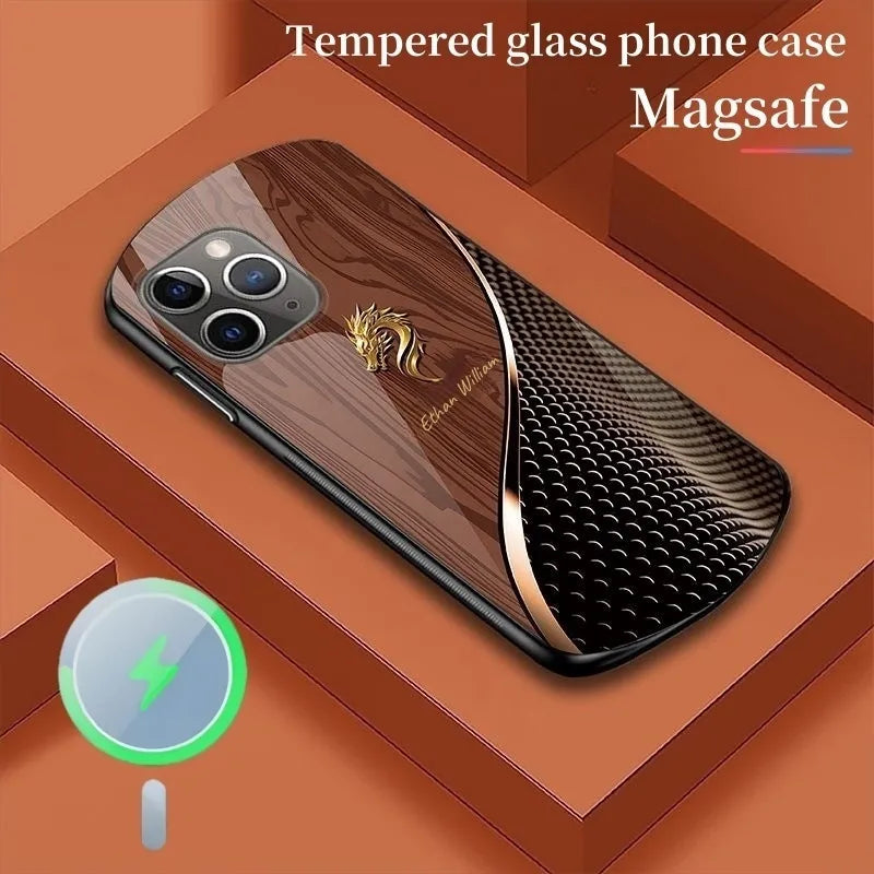 Spersonalizowane etui na telefon Dragon Magsafe Glass