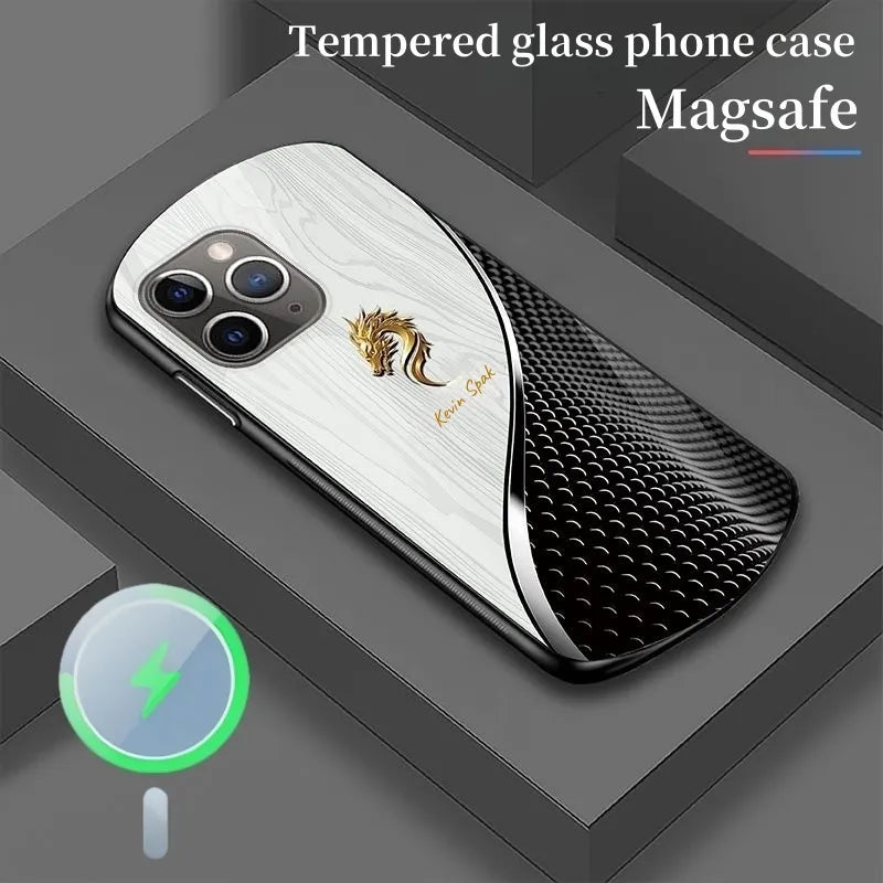 Spersonalizowane etui na telefon Dragon Magsafe Glass