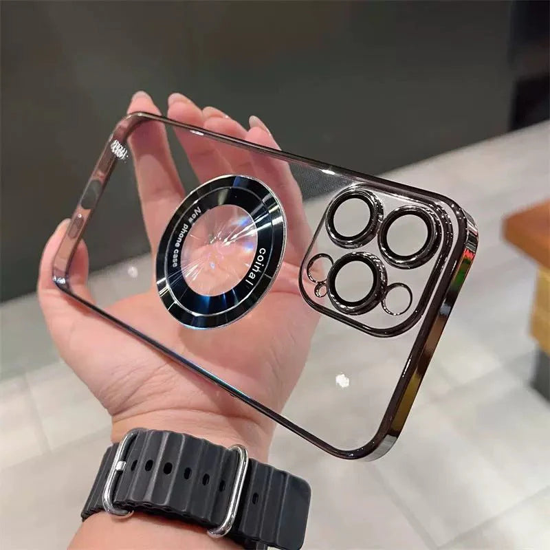 ✨Przezroczyste etui magnetyczne do iPhone'a