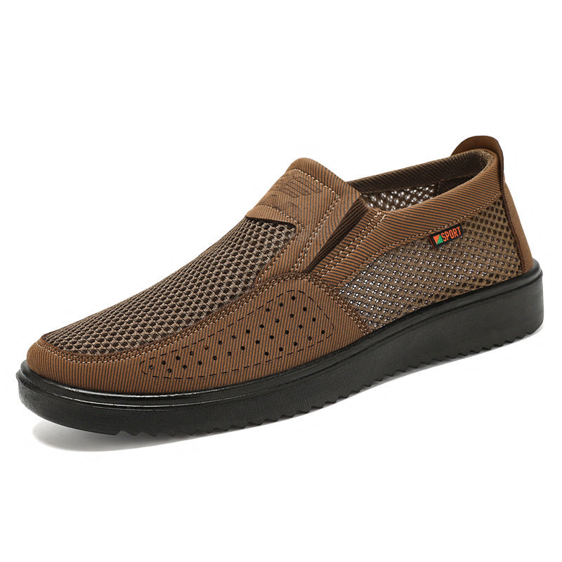 Nowe, oddychające, wsuwane buty sportowe męskie z siateczki