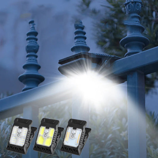 🌿 Lampa solarna z klipsem i czujnikiem ruchu – 🔥Kup 2 teraz i otrzymaj 1 gratis! Idealna do ogrodów, balkonów i tarasów! 🏡✨