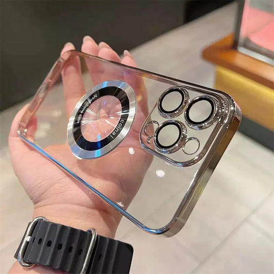 ✨Przezroczyste etui magnetyczne do iPhone'a