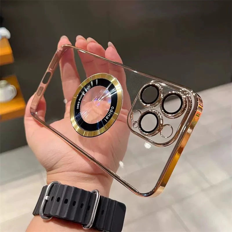 ✨Przezroczyste etui magnetyczne do iPhone'a