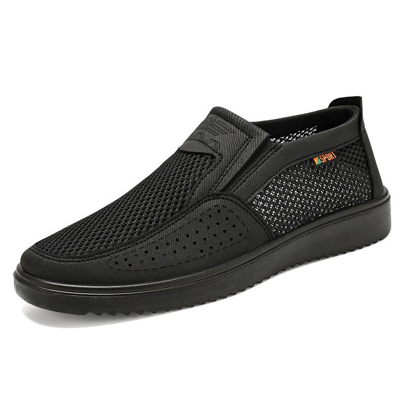 Nowe, oddychające, wsuwane buty sportowe męskie z siateczki