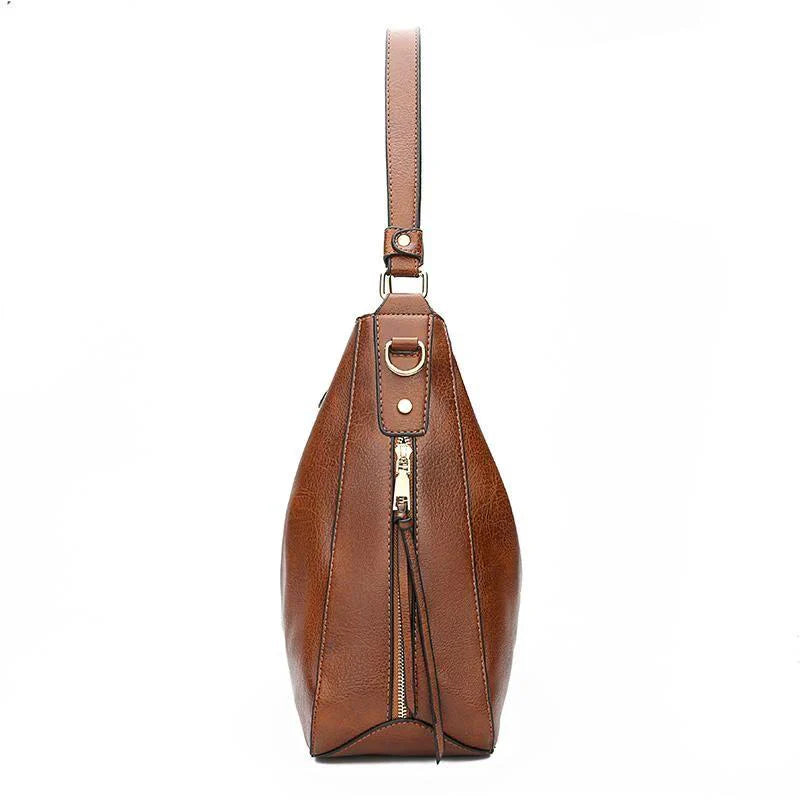 Luksusowa torebka typu hobo z zabezpieczeniem antykradzieżowym + BEZPŁATNY portfel-etui