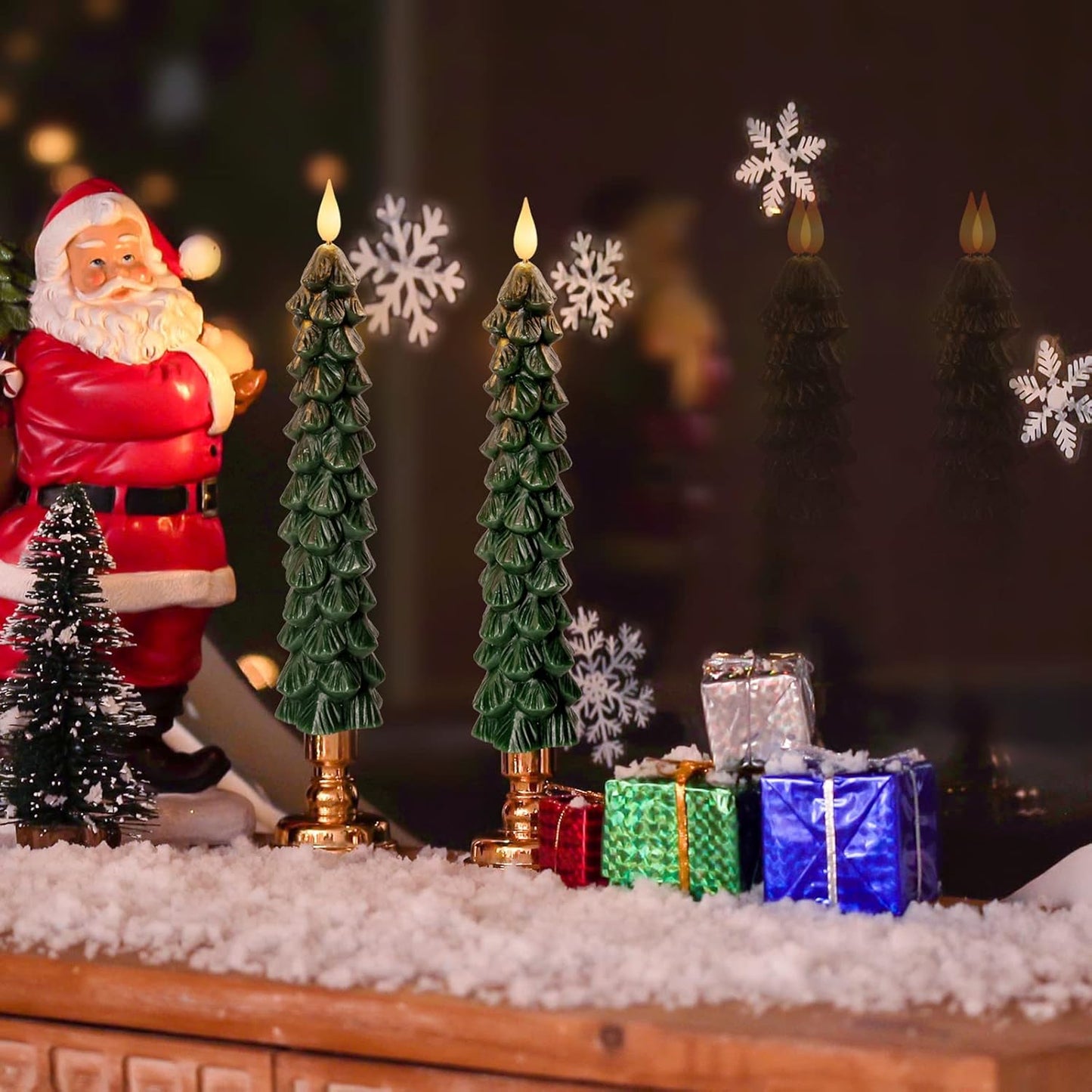 🎄Świece bezpłomieniowe świąteczne z pilotem i timerem