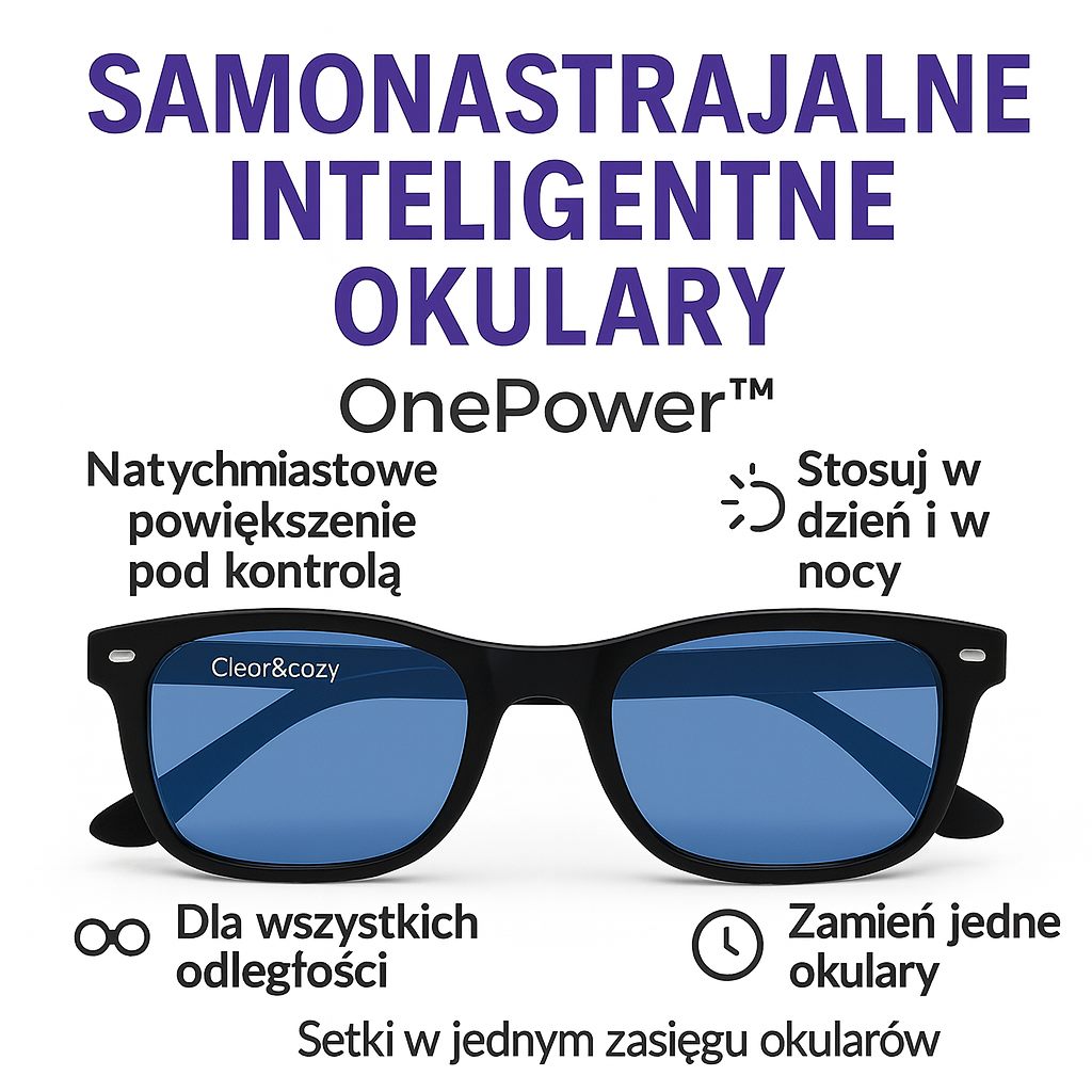 OnePower™ – inteligentne, samoregulujące się okulary z filtrem światła niebieskiego