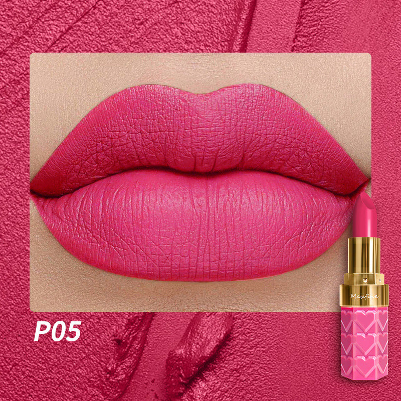 18-color lipstick set with matte non-stick cup that does not fade