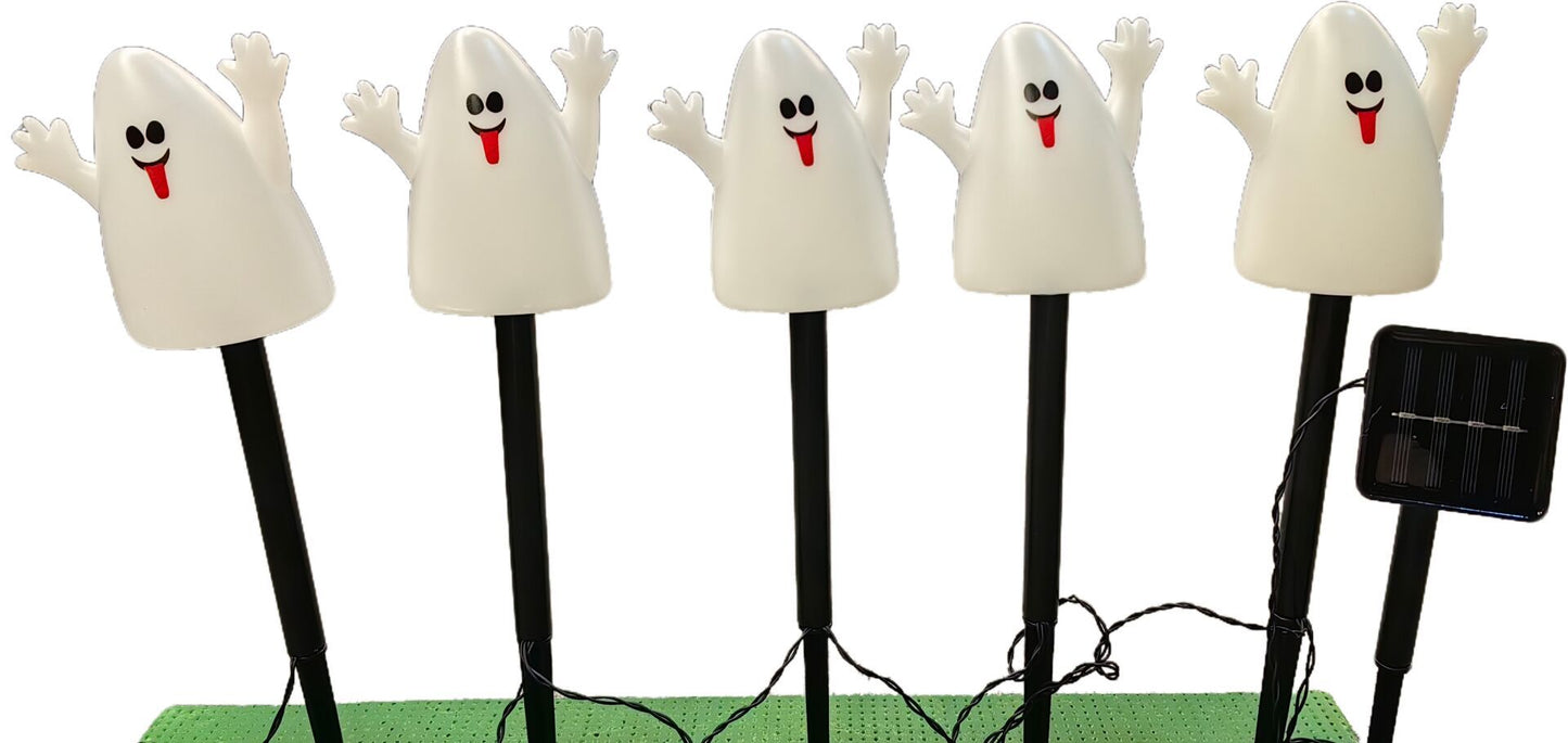 👻🎁6 lampek ogrodowych LED zasilanych energią słoneczną na Halloween