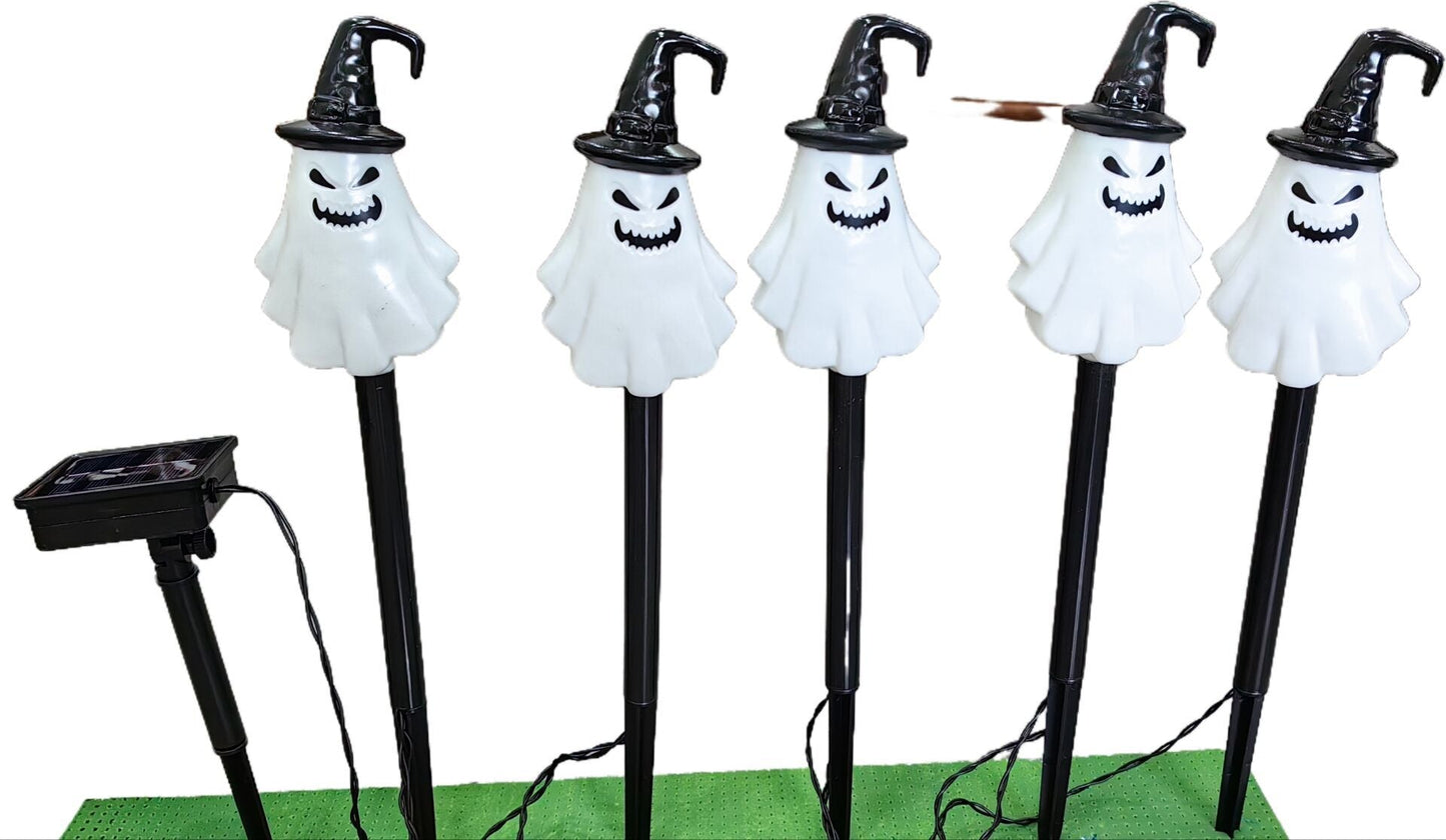 👻🎁6 lampek ogrodowych LED zasilanych energią słoneczną na Halloween