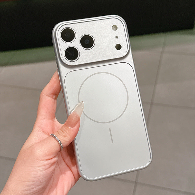 Nowe luksusowe, matowe, metaliczne etui ochronne MagSafe odporne na upadki do serii iPhone