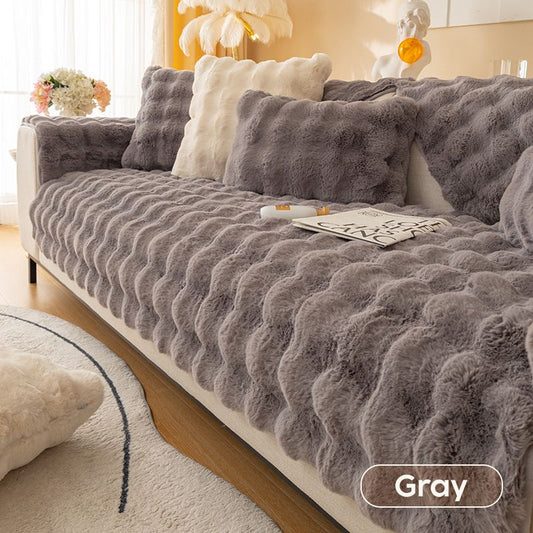 🛋️☁️ Pokrowiec na sofę z grubego pluszu króliczego❄️