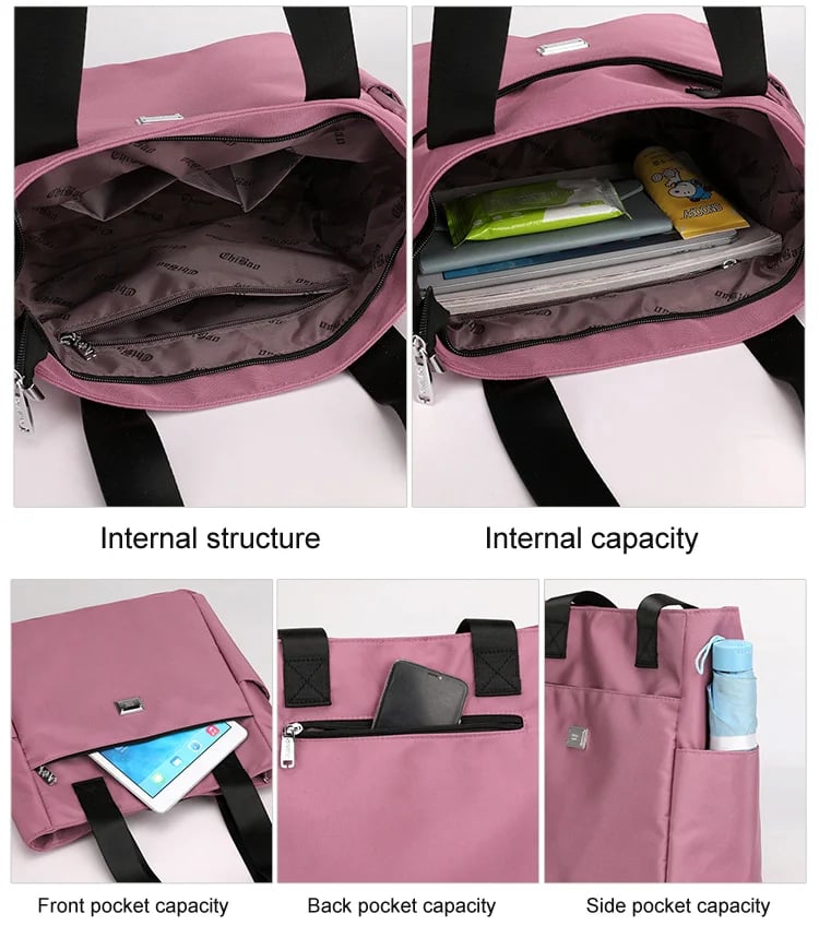 🔥Duża pojemność, wodoodporna, nylonowa torba na ramię z wieloma kieszeniami👜