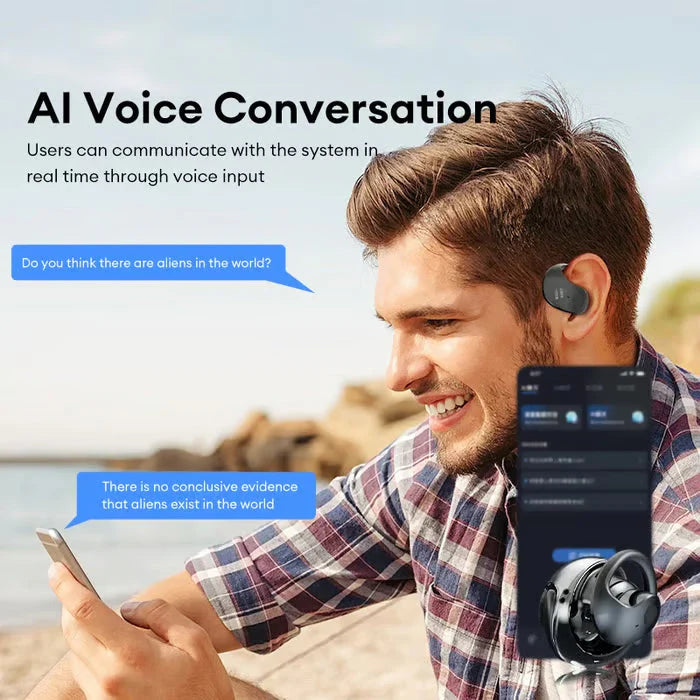 Słuchawki bezprzewodowe OWS Bluetooth 5.4 z tłumaczeniem AI (kompatybilne z systemami iOS i Android)