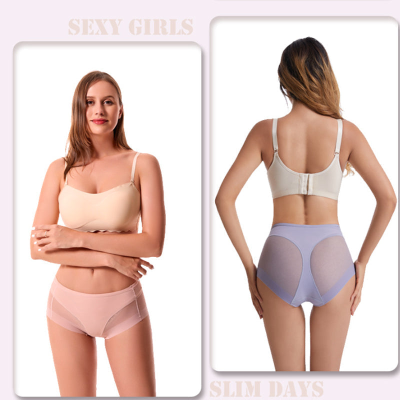 💞Kup 2 i otrzymaj 1 za darmo🔥Bezszwowe majtki modelujące Ice Silk z wysoką talią