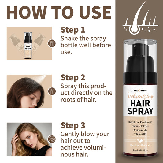Curly hair styling spray styling product