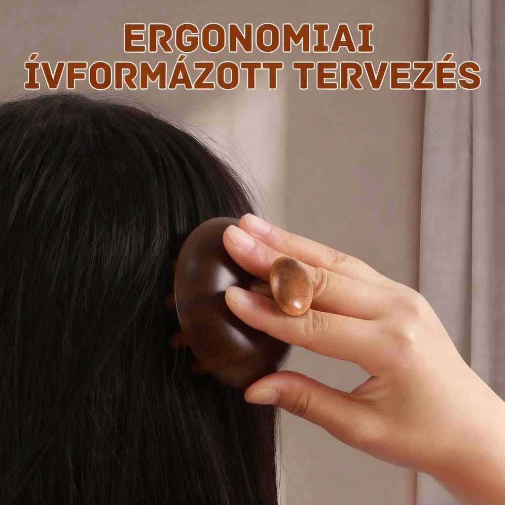 Naturalny grzebień do masażu z drzewa sandałowego