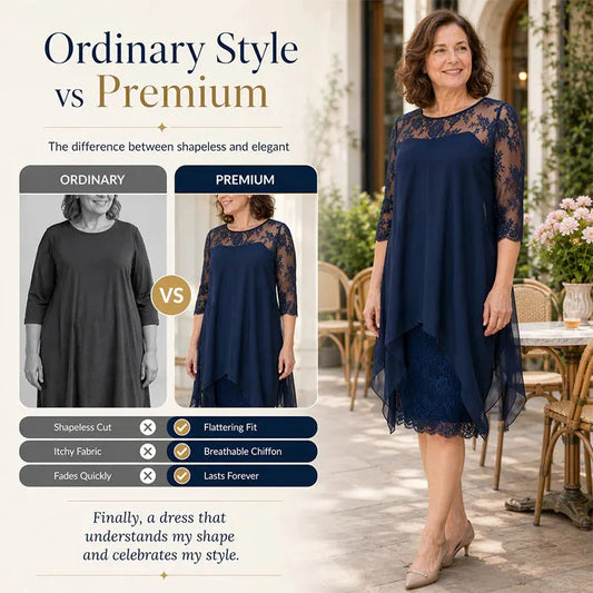 ✨Chiffon Lace Dress For Women