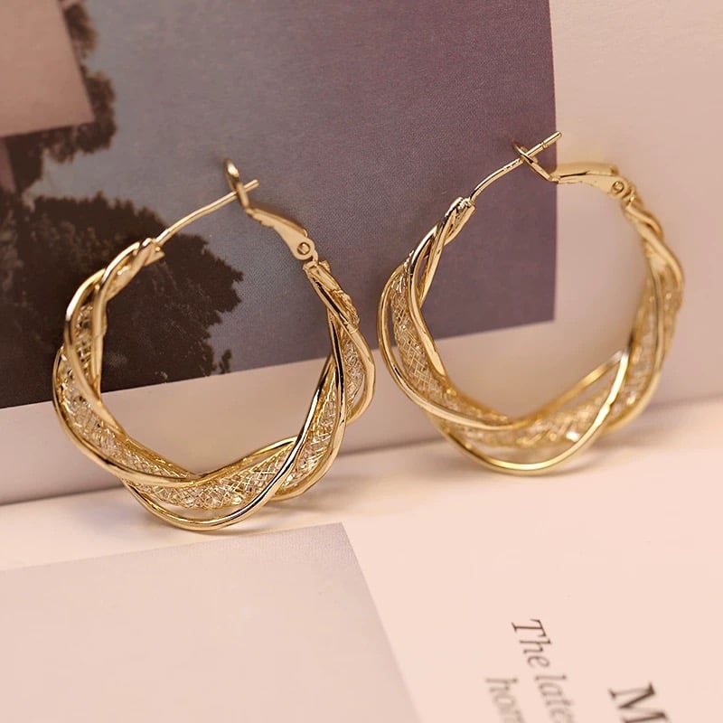 💕-S925 Modne kolczyki Twist