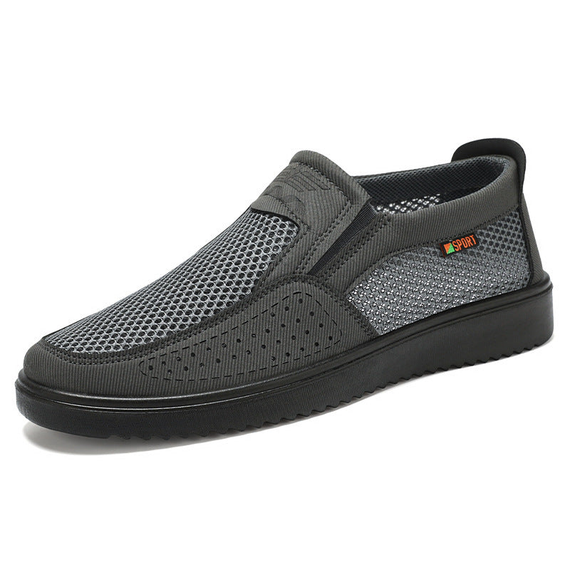 Nowe, oddychające, wsuwane buty sportowe męskie z siateczki