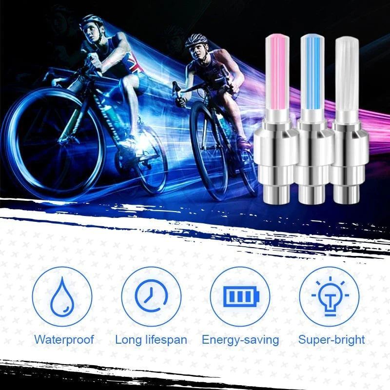 🌈 Wodoodporne światła rowerowe LED【✨ Kup 1, a 3 dostaniesz gratis】