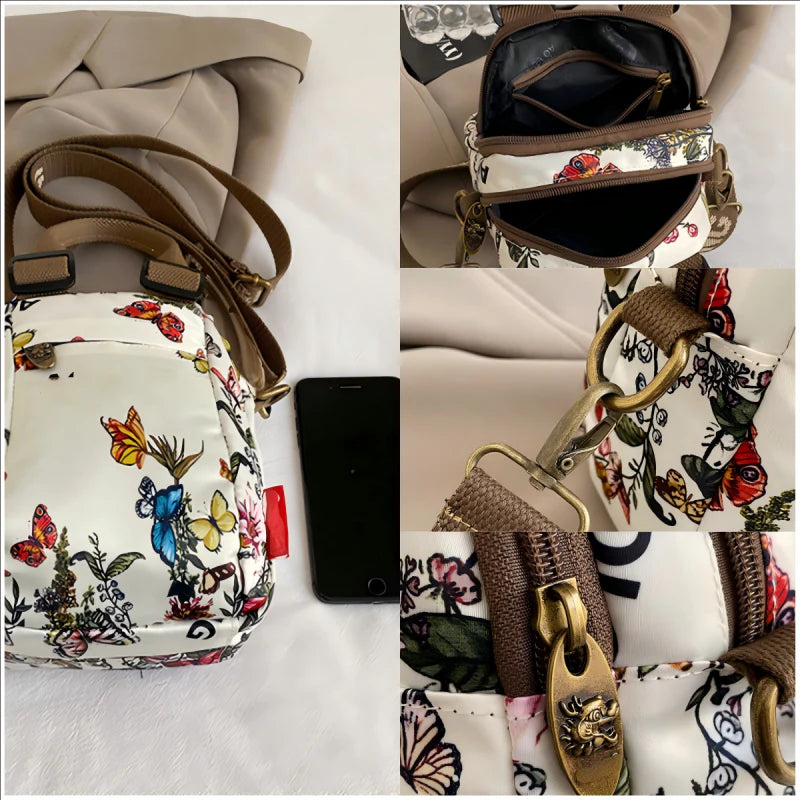 💥Damska torba na ramię z wielowarstwowym nadrukiem💕