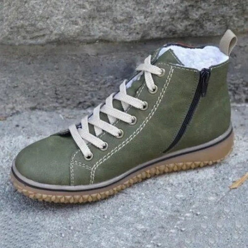 🔥Promocja ostatniego dnia – 50% zniżki - Damskie, wodoodporne, ortopedyczne buty do kostki w stylu retro