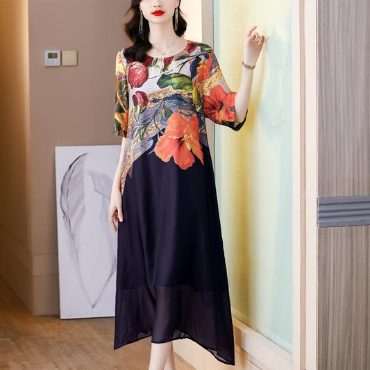 👗Eleganckie sukienki damskie w kwiaty w dużych rozmiarach