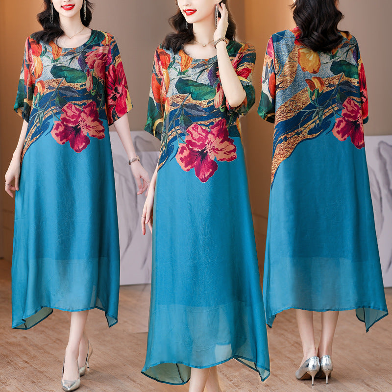 👗Eleganckie sukienki damskie w kwiaty w dużych rozmiarach