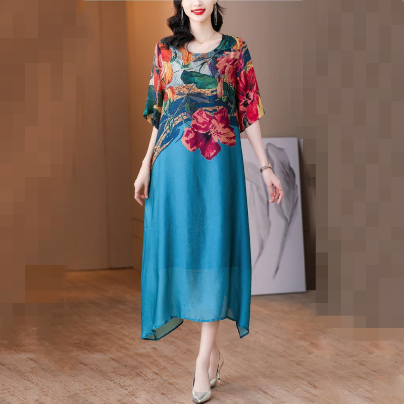 👗Eleganckie sukienki damskie w kwiaty w dużych rozmiarach