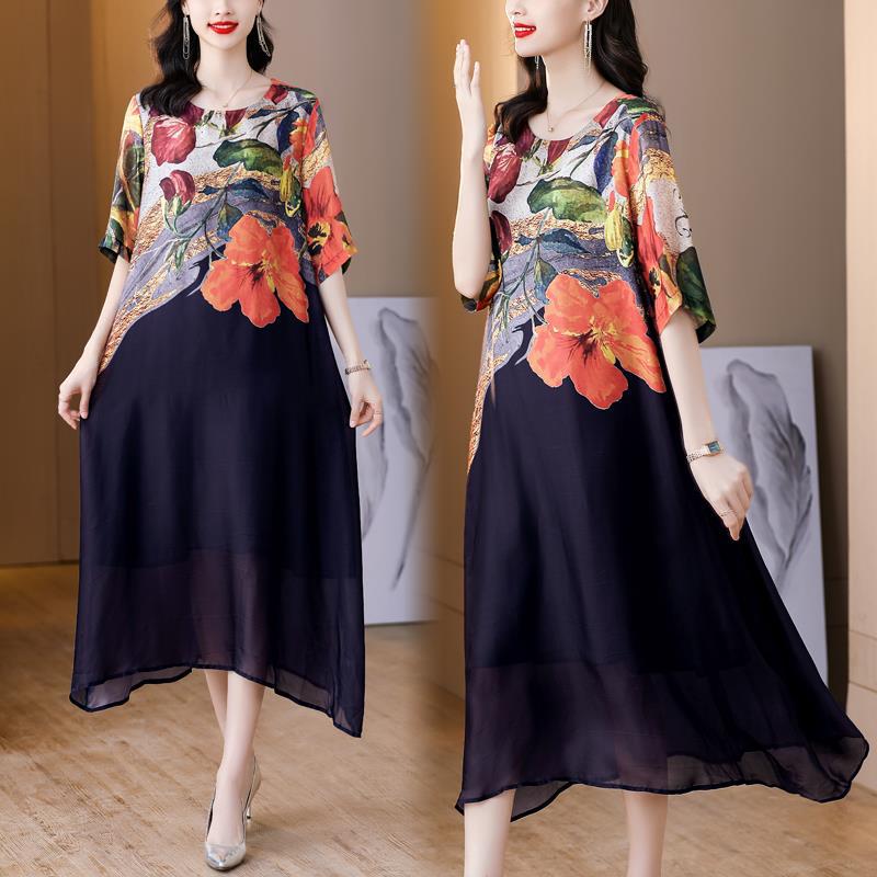 👗Eleganckie sukienki damskie w kwiaty w dużych rozmiarach