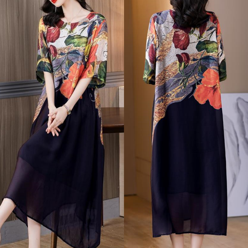 👗Eleganckie sukienki damskie w kwiaty w dużych rozmiarach
