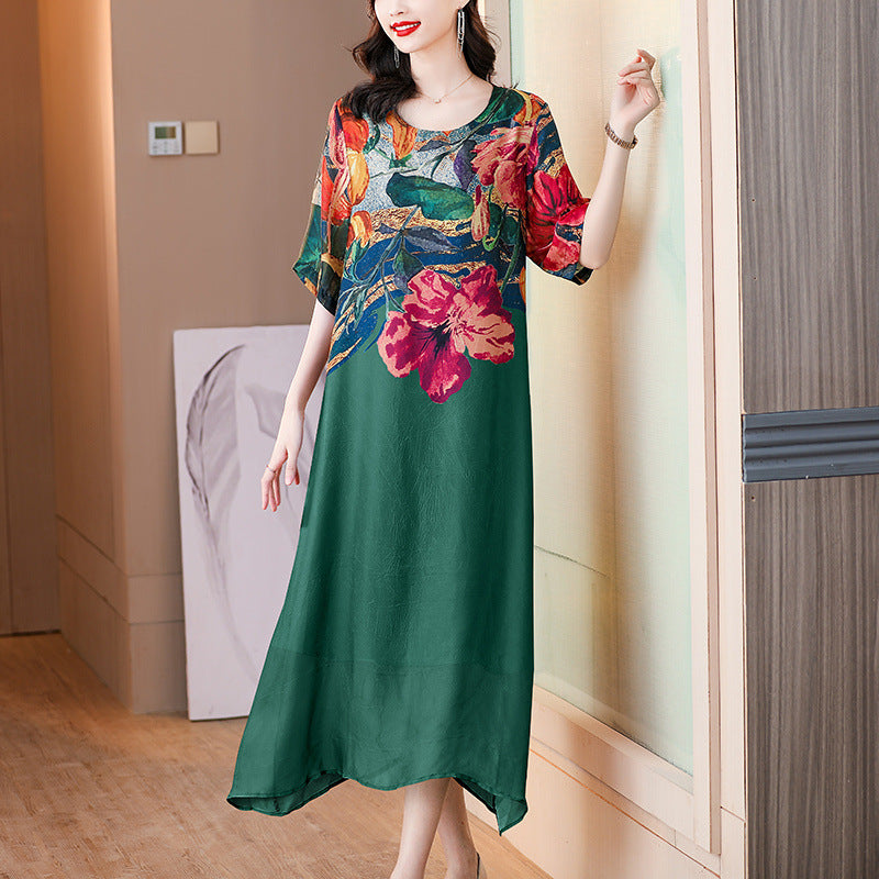👗Eleganckie sukienki damskie w kwiaty w dużych rozmiarach