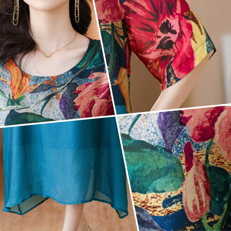 👗Eleganckie sukienki damskie w kwiaty w dużych rozmiarach